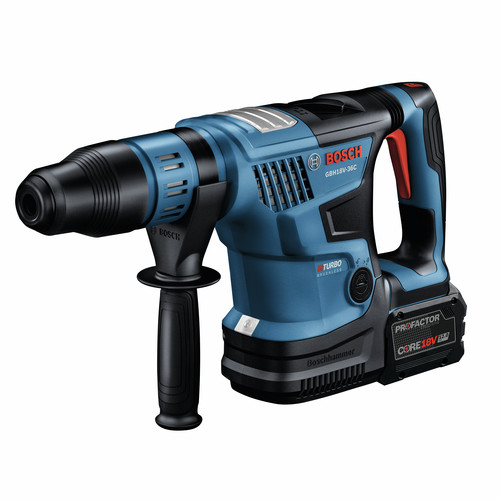 Bosch GBH18V-36CK27 PROFACTOR 18V Hitman Brushless Lithium-Ion 1-9/16 in. Cordless Connected-Ready SDS-max Rotary Hammer Kit with 2 PROFACTOR Exclusive Batteries (12 Ah) image number 0