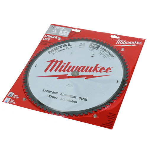 Milwaukee 48-40-4505 14 in. Circular Saw Blade (72 Tooth) image number 0