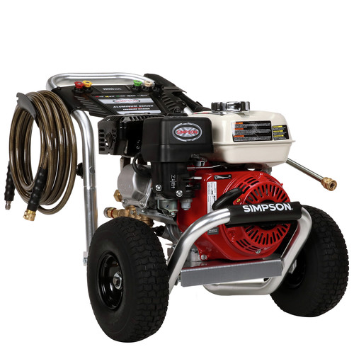 Simpson 60735 Aluminum 3400 PSI 2.5 GPM Professional Gas Pressure Washer with CAT Triplex Pump (CARB) image number 0