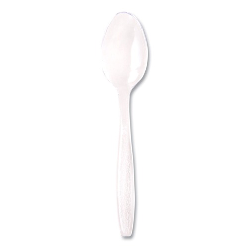 Dart GDC7TS-0090 Guildware Heavyweight Plastic Cutlery Teaspoon - Clear (1000/Carton) image number 0