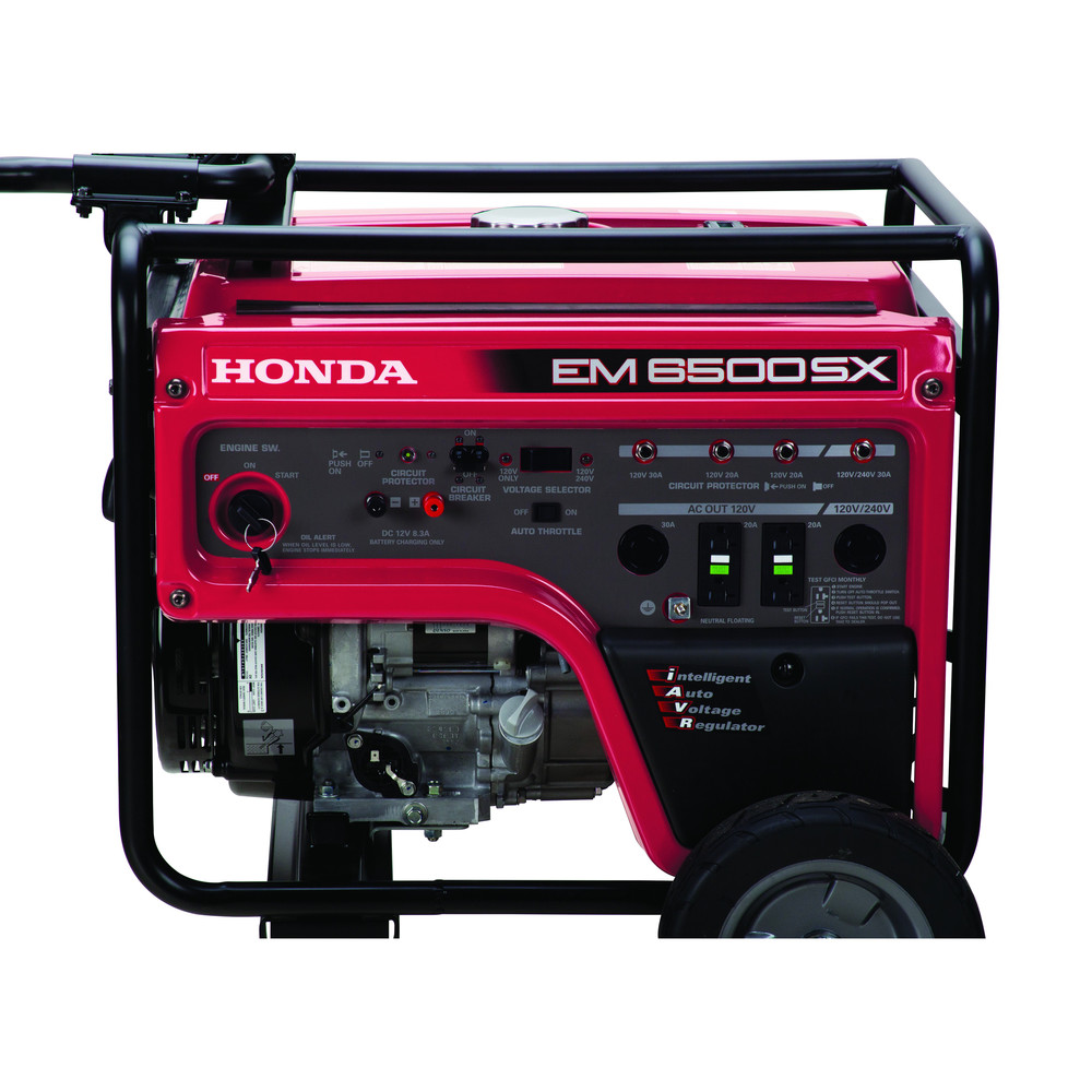 Honda 664360 EM6500SX 120V240V 6500Watt 389cc Portable Generator with
