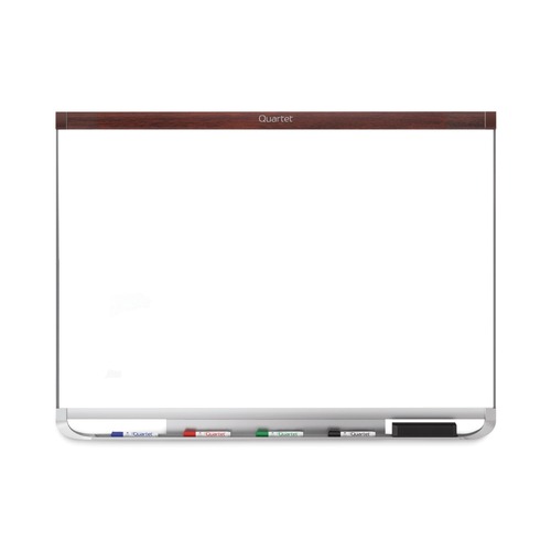New Arrivals | Quartet P554MP2 Prestige 2 Duramax 48 in. x 36 in. Magnetic Porcelain Whiteboard - Mahogany image number 0