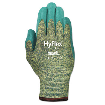 PRODUCTS | AnsellPro 103366 Hyflex 501 Medium-Duty Kevlar/nitrile Gloves (Size 8/ Blue/green/ 12 Pairs)