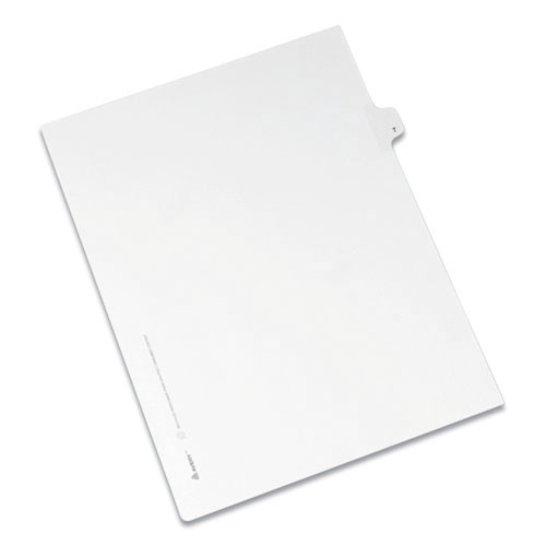 test | Avery 82182 Preprinted Legal Exhibit 26-Tab 'T' Label 11 in. x 8.5 in. Side Tab Index Dividers - White (25-Piece/Pack) image number 0