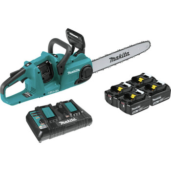 CHAINSAWS | Makita XCU04PT1 18V X2 (36V) LXT Lithium-Ion Brushless 16 in. Cordless Chainsaw Kit (5 Ah)