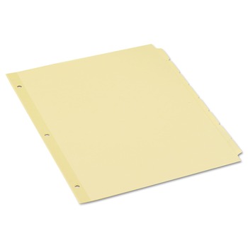 Universal UNV20846 8 Tab 11 in. x 8.5 in. Self-Tab Index Dividers - Buff (24 Sets/Box)