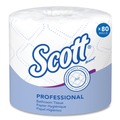 Scott 4460 Essential Standard Septic Safe 2-Ply Roll Bathroom Tissue - White (80 Rolls/Carton, 550 Sheets/Roll) image number 0