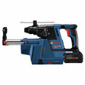 Bosch GBH18V-26K24AGDE 18V Bulldog Brushless Lithium-Ion 1 in. Cordless SDS-Plus Rotary Hammer Kit with Dust Collection Attachment and 2 Batteries (8 Ah) image number 2