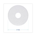 New Arrivals | Boardwalk BWK4012WHI 5-Piece 12 in. dia. Polishing Floor Pads - White (5/Carton) image number 2