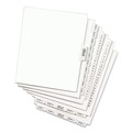 Avery 01403 11 in. x 8.5 in. 26-Tab C-Tab Titles Preprinted Legal Exhibit Side Tab Avery Style Index Dividers - White (25-Piece/Pack) image number 1