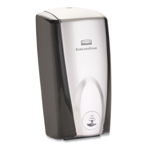 Skin Care & Personal Hygiene | Rubbermaid Commercial FG750411 1100 ml 5.25 in. x 5.18 in. x 10.86 in. AutoFoam Touch-Free Dispenser - Black/Chrome image number 0