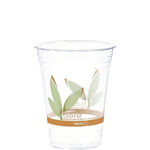 Dart RTP16DBARE Bare Eco-Forward Rpet Cold Cups, 16-18 Oz, Clear (50/Pack, 1000/Carton) image number 0
