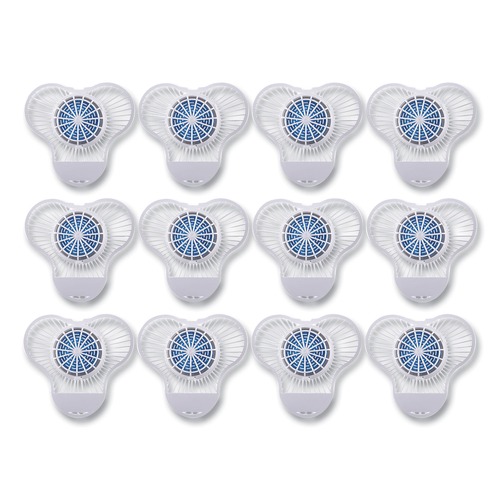 Odor Control | Boardwalk BWKNUS Green Apple Fragrance Urinal Screen with Non-Para Cleaner Block (12-Piece/Box) image number 0