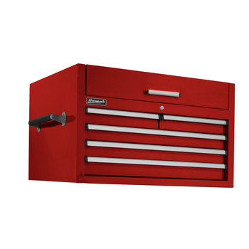 Homak RD02036052 36 in. Pro 2 5-Drawer Top Chest (Red)