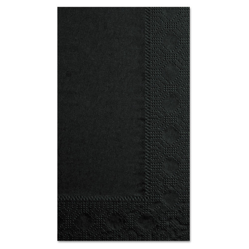 Paper Towels and Napkins | Hoffmaster 180513 Dinner Napkins, 2-Ply, 15 x 17, Black, 1000/Carton image number 0