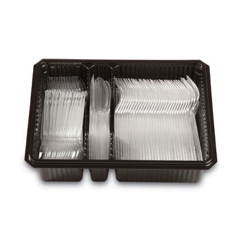 Dixie CH0369DX7 Grab'N Go Plastic Forks/Knives/Spoons Combo Pack - Clear (180-Piece/Pack)