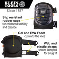 Klein Tools 60184 2-Piece Lightweight Gel Knee Pad Set - One Size, Black image number 1
