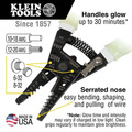 Klein Tools 11055GLW High-Visibility Klein-Kurve 10 - 18 AWG Solid/ 12 - 20 AWG Stranded Wire Stripper/ Cutter image number 1