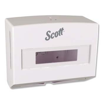Scott KCC 09214 Scottfold 10.75 in. x 4.75 in. x 9 in. Folded Towel Dispenser - White (1/Carton)