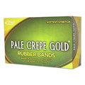 New Arrivals | Alliance 20195 Pale Crepe Gold Rubber Bands, Size 19, 0.04 in. Gauge, Crepe, 1 Lb Box, (1890-Piece/Box) image number 1