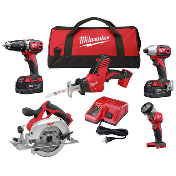 Milwaukee 2695-25P M18 5-Tool Combo Kit (3 Ah) Milwaukee 2695-25P M18 5-Tool Combo Kit (3 Ah)