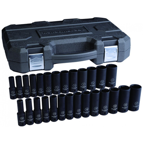 GearWrench 84949N 27-Piece 1/2 in. Drive SAE/Metric Deep Master Set image number 0