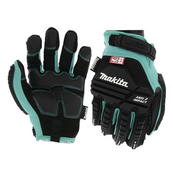 Makita T-04276 Advanced ANSI 2 Impact-Rated Demolition Gloves - Medium