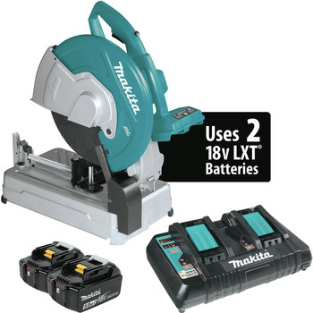 CHOP SAWS | Makita XWL01PT 18V X2 LXT 5.0Ah Lithium-Ion Brushless Cordless 14 in. Cut-Off Saw Kit