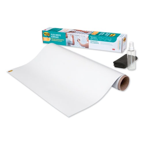  | Post-it FWS4X3 48 in. x 36 in. Flex Write Surface - White (1-Roll) image number 0