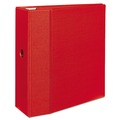 Avery 79586 Heavy-Duty 5 in. Capacity 11 in. x 8.5 in. Non-View Binder with DuraHinge, 3 One Touch Locking EZD Rings and Thumb Notch - Red image number 1