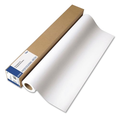  | Epson S045245 44 in. x 40 ft. Glossy Exhibition Canvas - White (1-Roll) image number 0