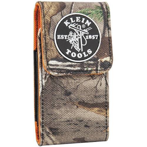 Tool Belts | Klein Tools 55563 Tradesman Pro 1.5 in. x 3.3 in. x 6 in. Phone Holder - Large, Camouflage image number 0