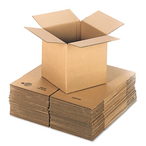 New Arrivals | Universal UFS121212 12 in. Regular Slotted Container (RSC), Cubed Fixed-Depth Shipping Boxes - Brown Kraft (25/Bundle) image number 0