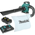 Handheld Blowers | Makita XBU04PTV 18V X2 (36V) LXT Brushless Lithium-Ion Cordless Blower Kit with Vacuum  Attachment and 2 Batteries (5 Ah) image number 0
