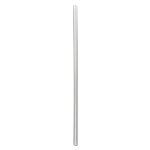 Boardwalk BWKJSTW775CLR Wrapped 7-3/4 in. Jumbo Straws - Clear (12000/Carton) image number 0