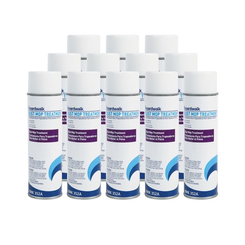 Mops | Boardwalk 1041289 18 oz. Pine Scent Dust Mop Treatment Aerosol Spray (12/Carton) image number 0
