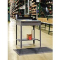 New Arrivals | Tennsco SR-57MG 34.5 in. x 29 in. x 53.75 in. Open Steel Shop Desk - Medium Gray image number 1