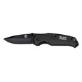 Knives | Klein Tools 44220 Drop-Point Blade Pocket Knife - Black image number 0