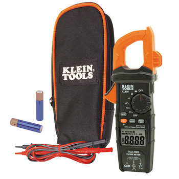 Klein Tools CL600 True RMS Digital AC Auto-Ranging Cordless Clamp Meter Kit