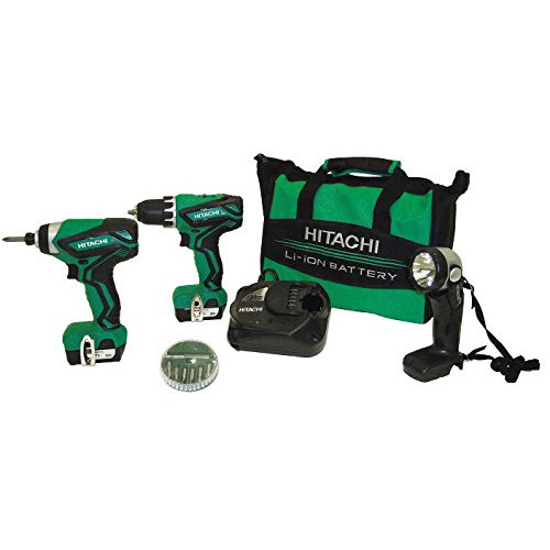 Factory Reconditioned Hitachi Kc10dfl2 12v Peak Cordless Lithium Ion 3 Tool Combo Kit Tyler Tool