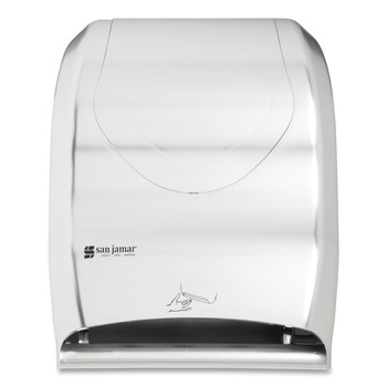 San Jamar T1470SS Smart System iQ Sensor 16.5 in. x 9.75 in. x 12 in. Towel Dispenser - Silver