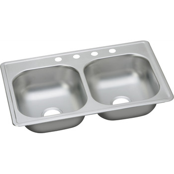 KITCHEN SINKS | Elkay DSE233193 Dayton Elite Drop In 39 in. x 23-1/2 in. Dual Basin Kitchen Sink (Satin)