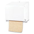 San Jamar T800WH 11 in. x 8.5 in. x 10.5 in. Crank Roll Towel Dispenser - White image number 0