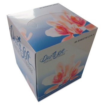 GEN GEN852E Facial Tissue Cube Box, 2-Ply, White, 85 Sheets/box, 36 Boxes/carton