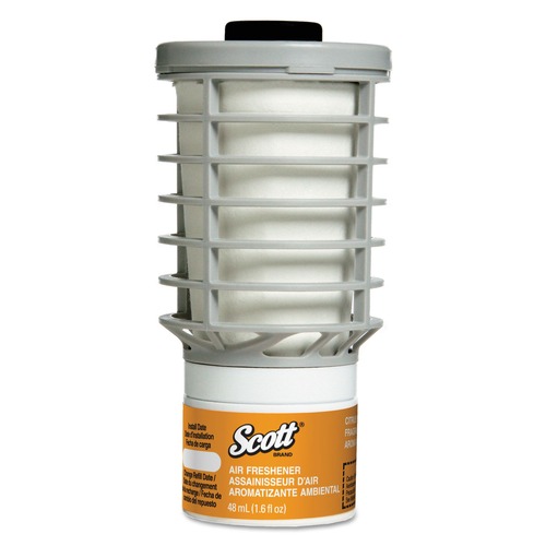 Cleaning and Janitorial Accessories | Scott 91067 Essential 48 ml Cartridge Continuous Air Freshener Refills - Citrus Scent (6/Carton) image number 0