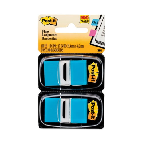 Friends and Family Sale - Save up to $60 off | Post-it Flags 680-BB2 Standard Page Flags in Dispenser - Bright Blue (100 Flags/Pack) image number 0