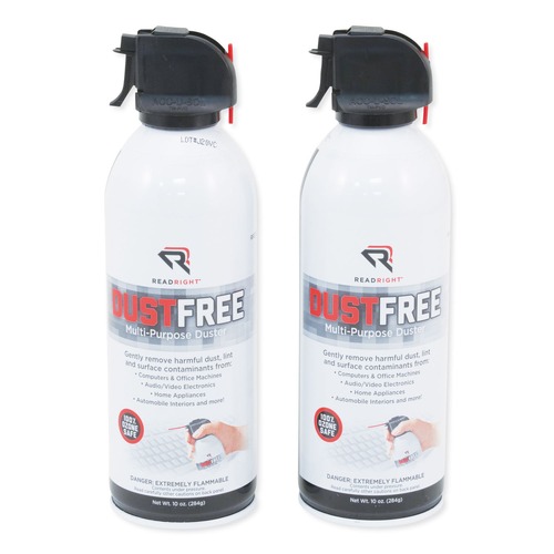 Dusters | Read Right RR3722 Dustfree Multipurpose Duster, 10 Oz Can, 2/pack image number 0