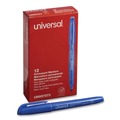 New Arrivals | Universal UNV07073 Fine Bullet Tip Pen-Style Permanent Marker - Blue (1 Dozen) image number 1