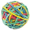 Universal UNV00460 260 Band 3 in. Diameter Rubber Band Ball - Assorted Colors image number 0