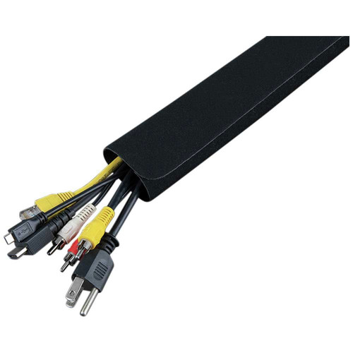 Wire Management | Klein Tools 450-320 2-Piece 1-1/4 in. x 3 ft. Cable Management Sleeve Set - Black image number 0